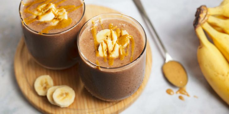 рецепт протеинового коктейля Шоколадно-арахисовое масло