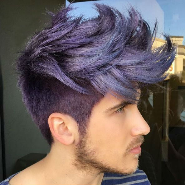 пепельно-фиолетовый цвет волос у мужчин