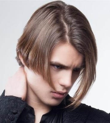 мужская стрижка каре на средние русые волосы