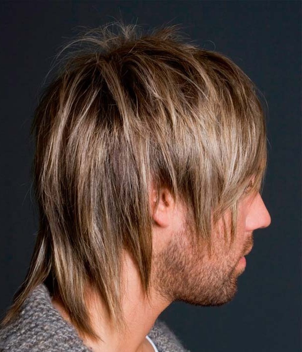мужская стрижка каскад на длинные русые волосы