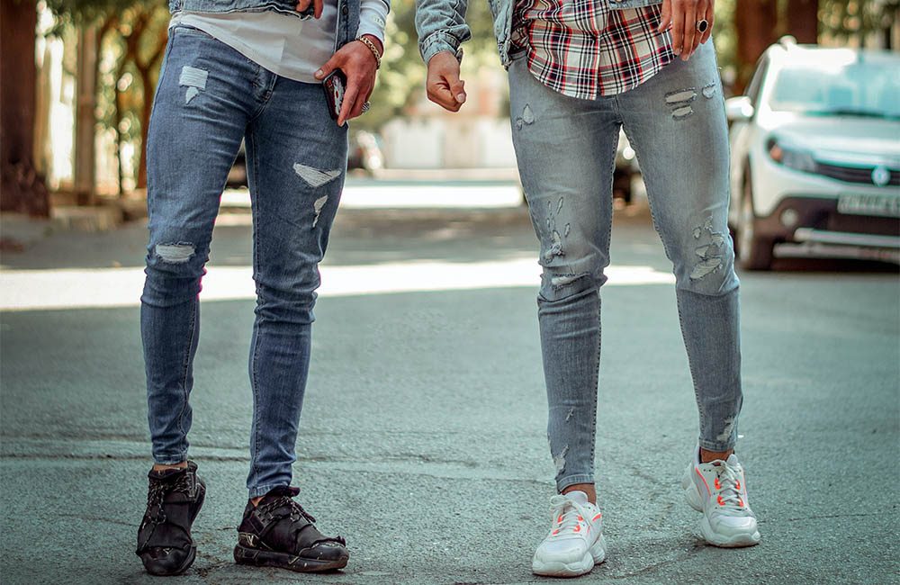 обувь под мужские джинсы скинни