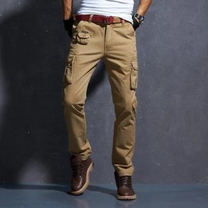 мужские джинсы в стиле милитари