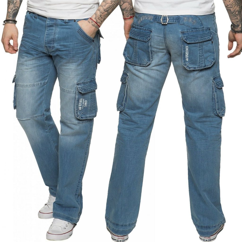 Мужские джинсы карго
