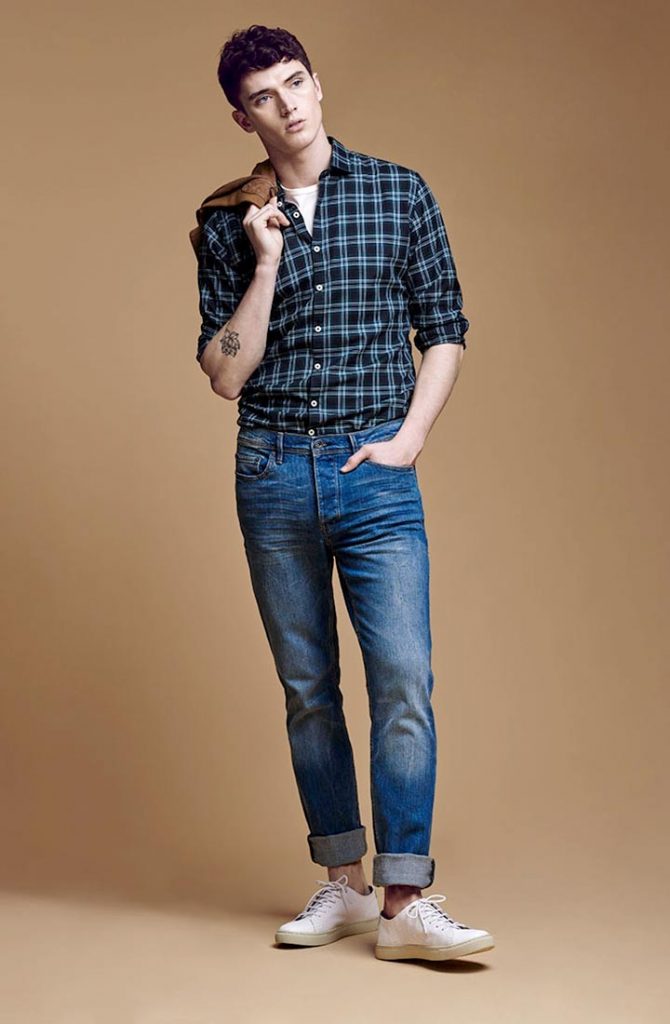 Стильные образы джинсов с рубашкой