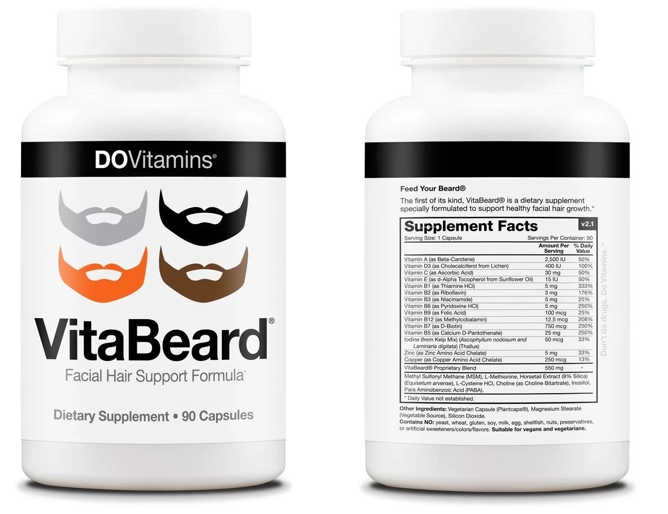 Vitabeard витамины для роста волос