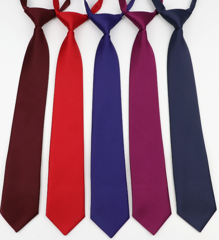 Классические однотонные галстуки